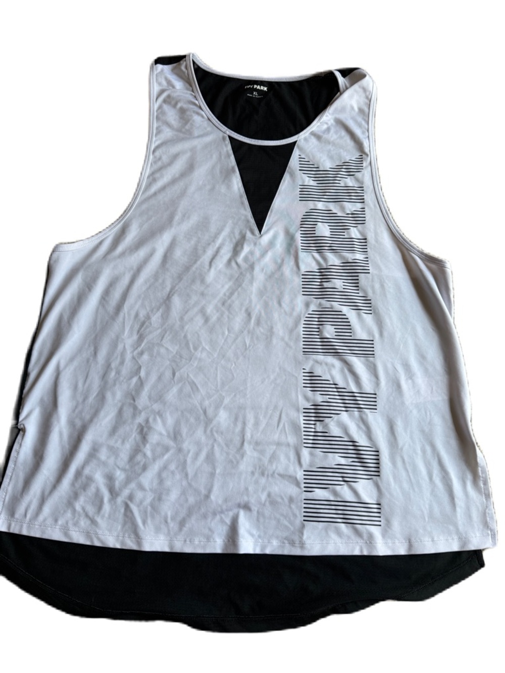 IVY PARK White Tank with Black Layered Detail